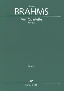 Vier Quartette, op. 92
