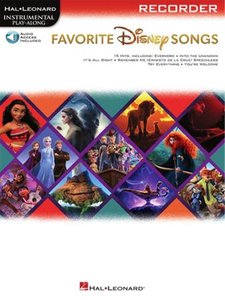 Favorite Disney Songs - Recorder - Instrumental Play-Along
