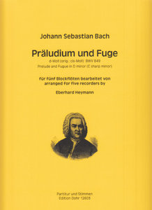 Präludium und Fuge d-moll (orig.: cis-moll) BWV 849