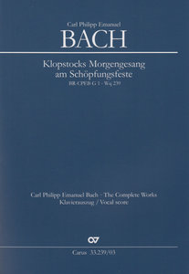 Klopstocks Morgengesang am Schöpfungsfeste, Wq 239