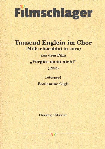 Wiegenlied (Tausend Englein im Chor) Mille cherubini in coro