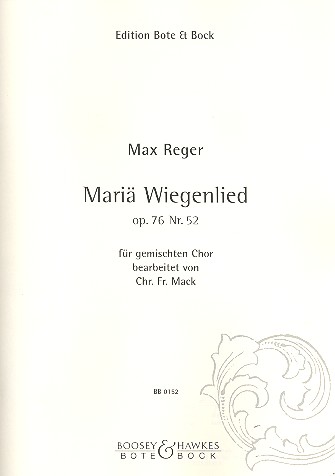 Mariä Wiegenlied, op. 76/52