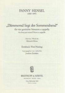 Dämmernd liegt der Sommerabend