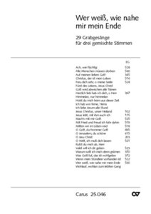 Wer weiß, wie nahe mir mein Ende