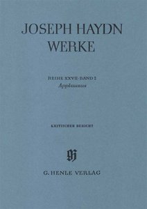 Applausus - Werke Reihe XXVII Band 2