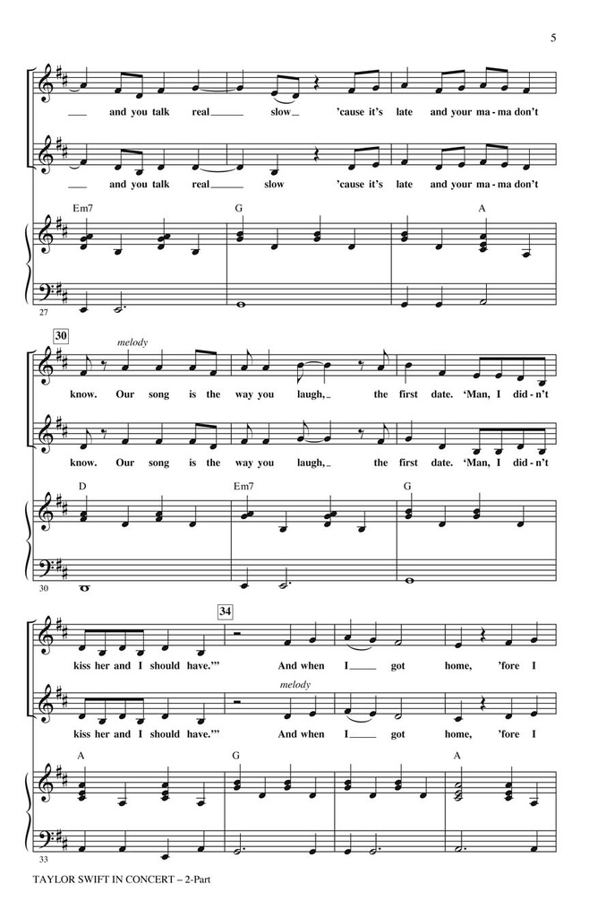 Taylor Swift in Concert - Medley