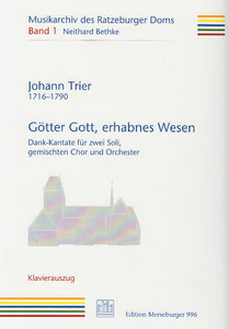 Götter Gott, erhabnes Wesen