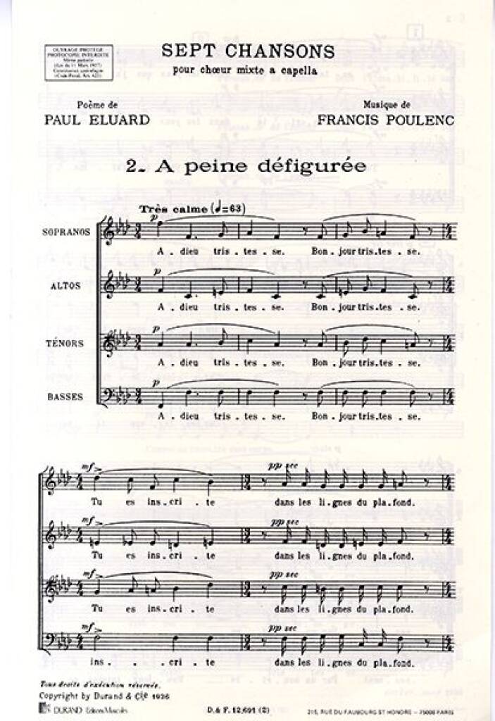 A peine defiguree