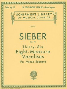 36 Eight Measure Vocalises for Mezzo Soprano op. 93