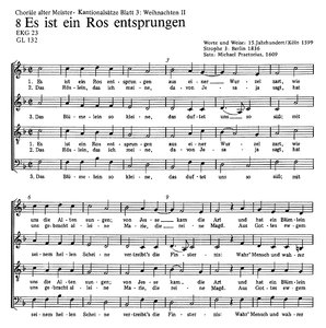 Choräle alter Meister. Cantionalsätze Blatt 3 : Weihnachten 2