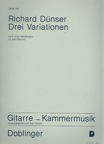 Drei Variationen nach alten Volksliedern