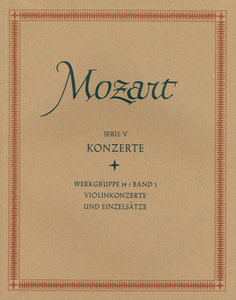 Konzerte für Violine und Orchester - NMA V/WG 14/Band 1