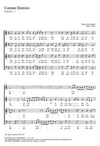 Cantate Domino / Singet ein neues Lied
