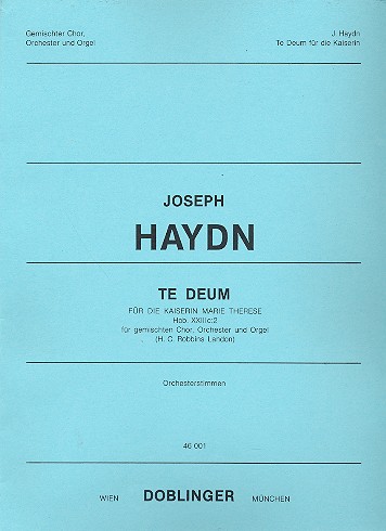 Te Deum für die Kaiserin Marie Therese C-Dur