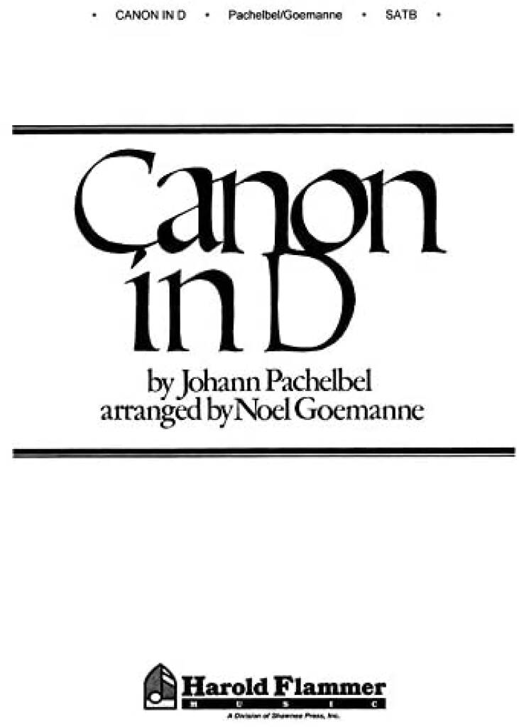 Canon in D