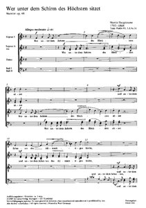 Wer unter dem Schirm des Höchsten sitzet, op. 48