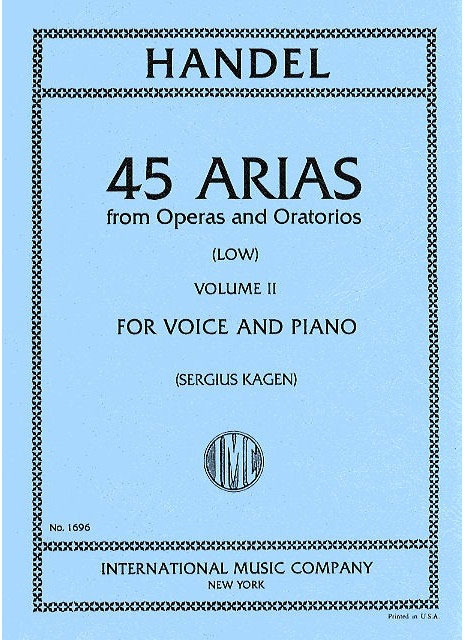 45 Arias aus Opern und Oratorien Band 2