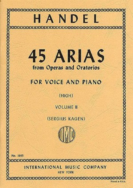 45 Arien aus Opern und Oratorien Band 2