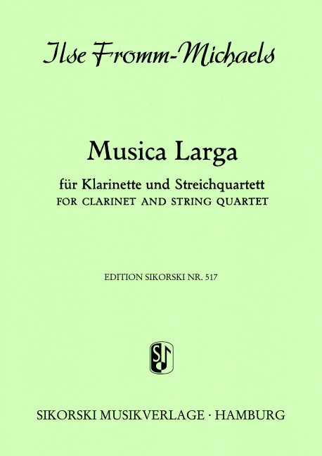 Musica Larga für Klarinette und Streichquartett