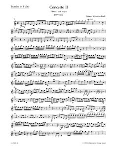 Brandenburgisches Konzert Nr. 2 F-Dur BWV 1047