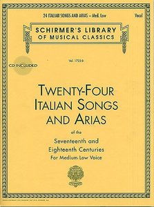 24 Italian Songs and Arias Medium Low Voice