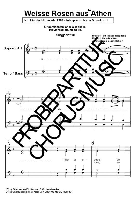 Weiße Rosen aus Athen