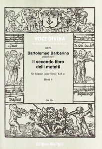 Il secondo libro delli motetti, Band II : 13 Motetten