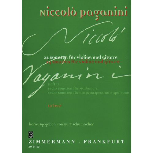 24 Sonaten: Heft II Sechs Sonaten für Madame T. + Sechs Sonaten für die Principessina Napoleone