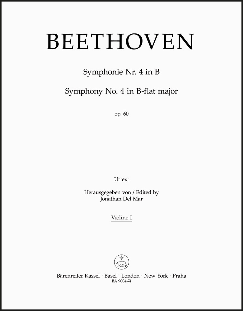 Sinfonie Nr. 4 B-Dur op. 60