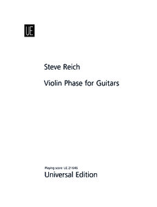 Violin Phase for Guitars