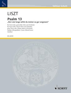 Psalm 13  Herr wie lange willst du meiner so gar vergessen
