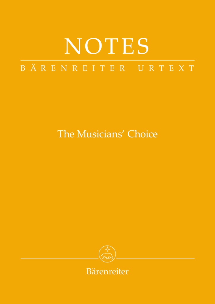 The Musicians' Choice Notizbuch Schubert (yellow)