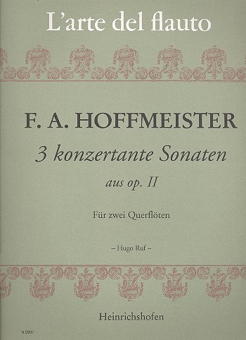 3 konzertante Sonaten aus op. 2