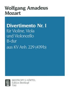 Divertimento Nr. 1 B-Dur aus KV Anh. 229 (439b)