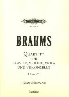 Klavierquartett A-Dur op. 26