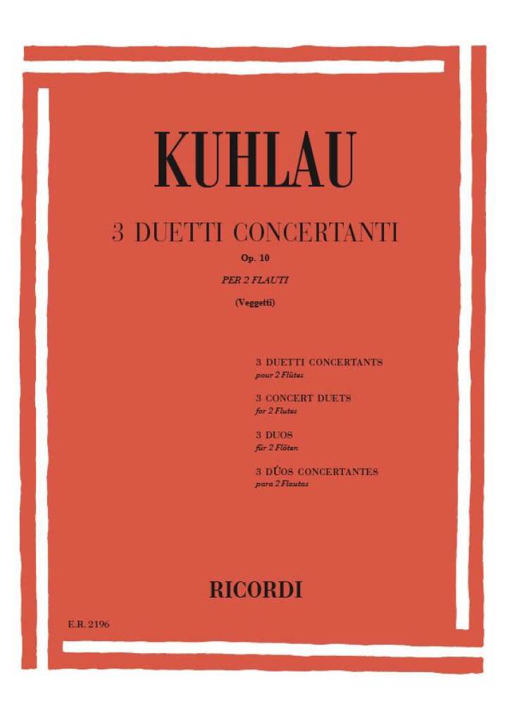 3 Duetti Concertanti op. 10