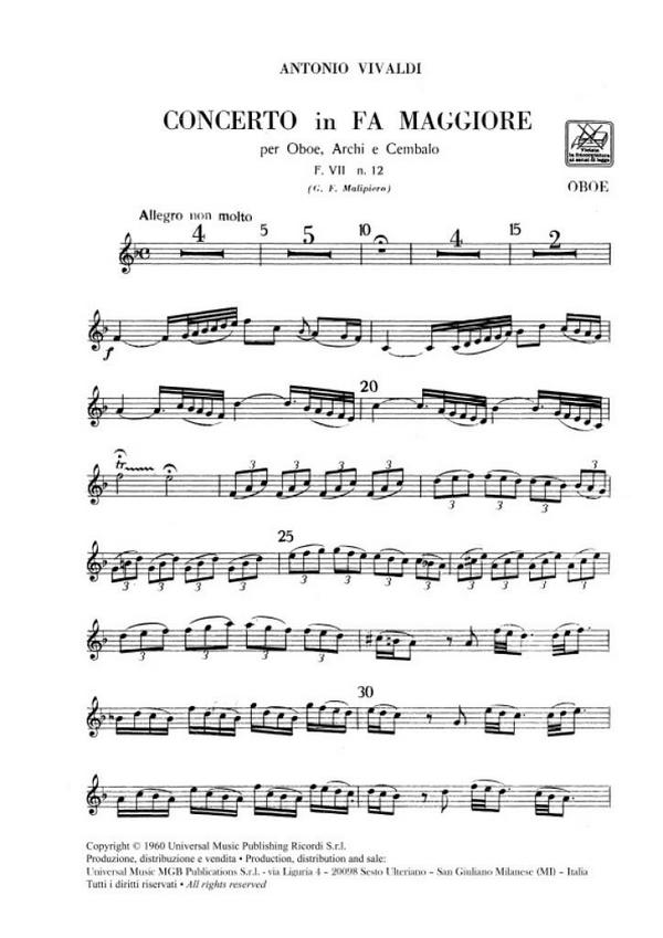 Concerto F-Dur RV 457 / F VII