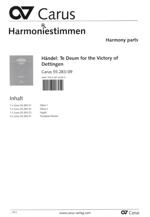 Dettinger Te Deum, HWV 283