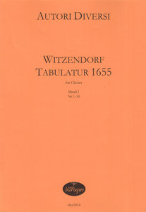 Witzendorf Tabulatur 1655 Band 1 + 2