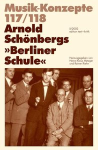 Arnold Schönbergs Berliner Schule