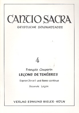 Lecons de tenebres, Seconde lecon pour le Mercredy