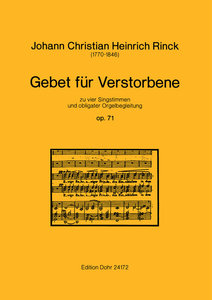 Gebet für Verstorbene, op. 71