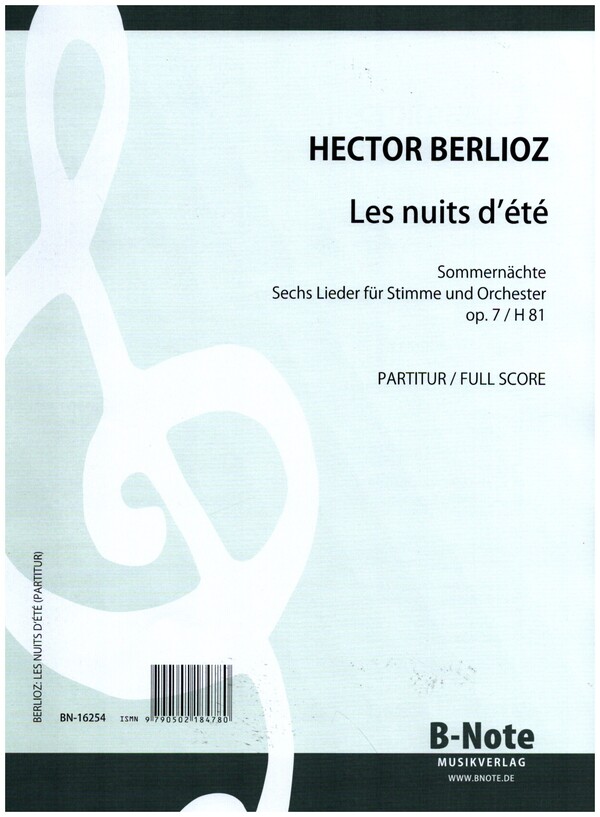 Les nuits d’ete op. 7