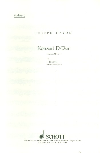 Konzert D-Dur Hob. VIIb:4