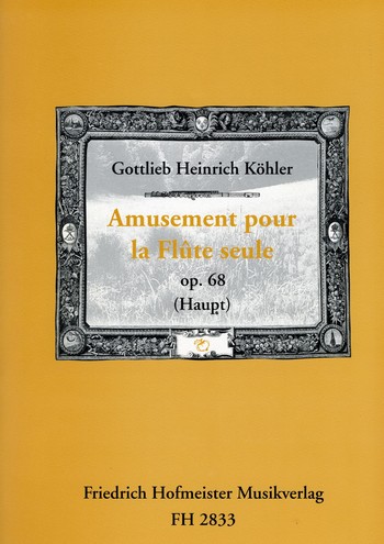 Amusement pour la flute seule op. 68