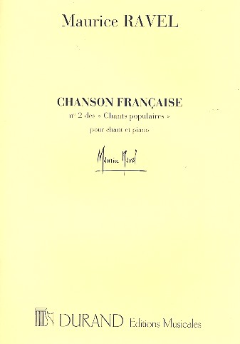 Chants populaires Nr.2 Chanson Francaise