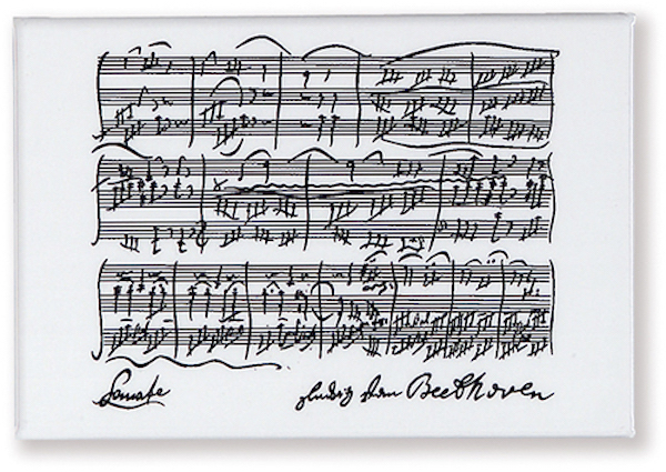 Magnet Beethoven weiss