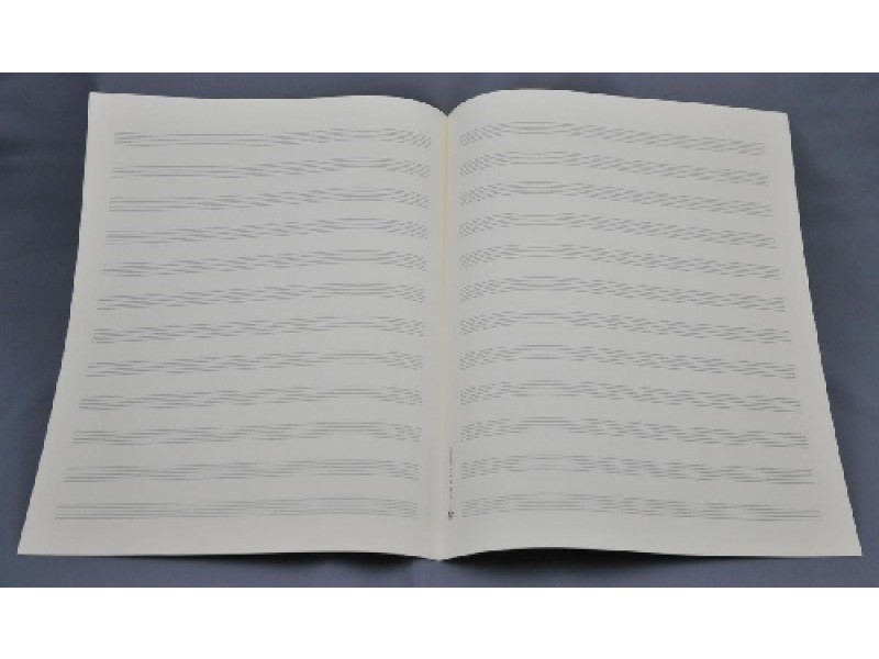 Notenpapier Großquart - 12 linig