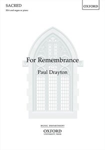 For remembrance