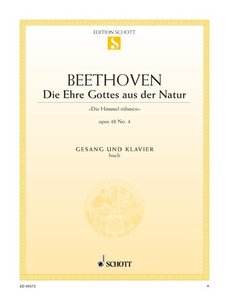 Die Ehre Gottes aus der Natur op. 48/4 (D-Dur)